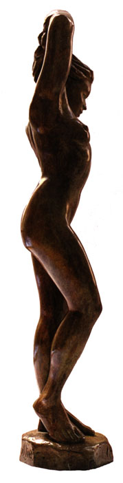 le moderne, bronze d'Alexandre Houllier