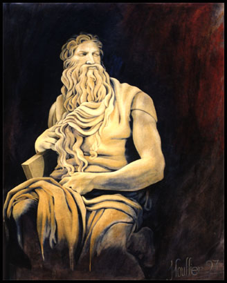 moïse, peinture d'Alexandre Houllier
